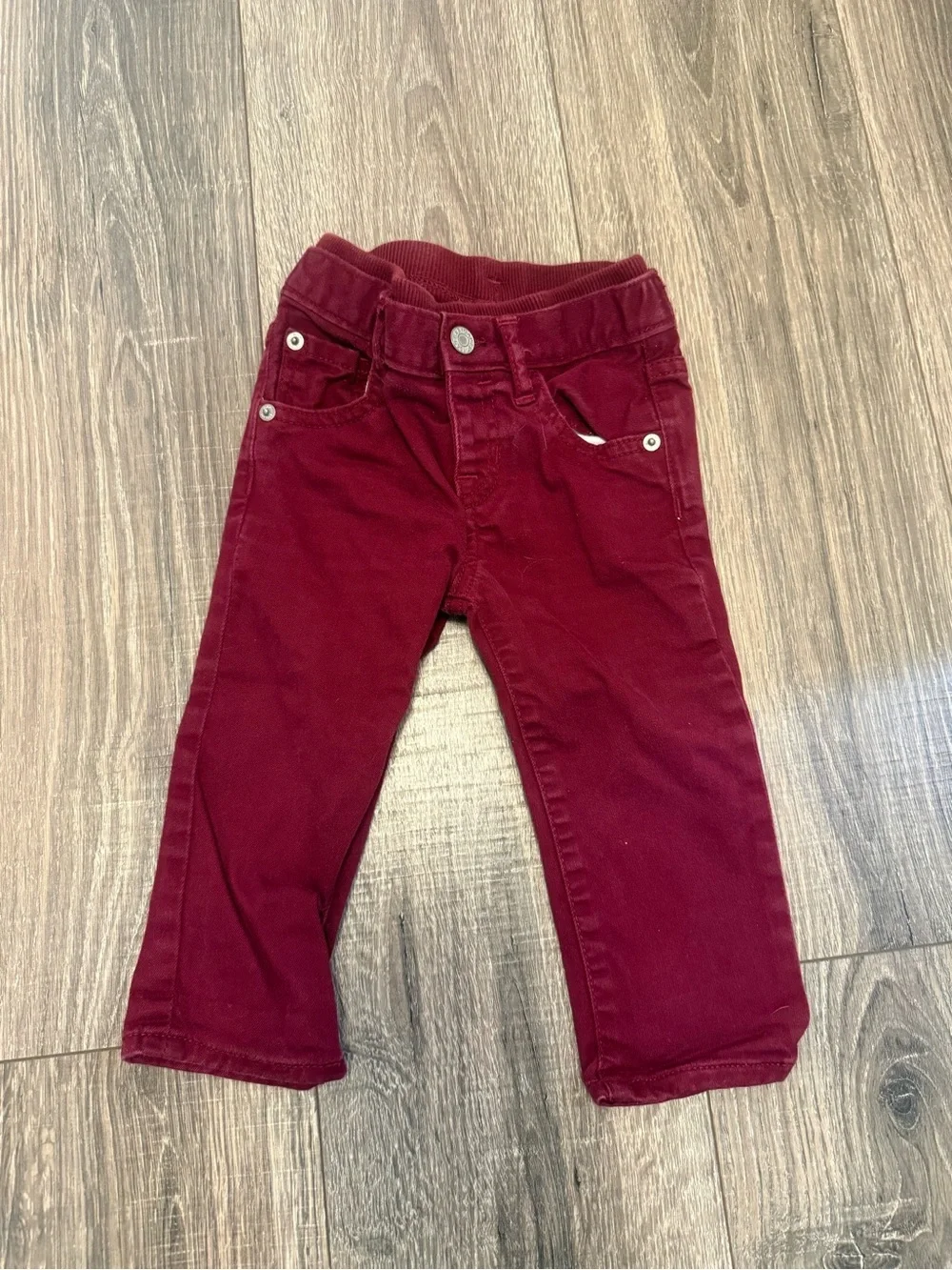 GAP Kids Burgundy Stretch Jeans